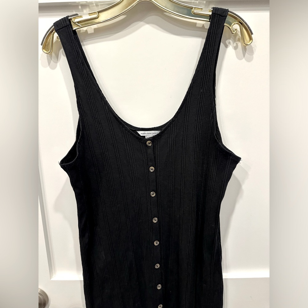 American Eagle Outfitters Black Midi Dress - Picture 4 of 7